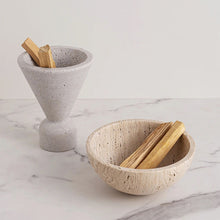 Load image into Gallery viewer, Travertine Marble Incense Burner
