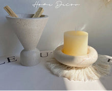 Load image into Gallery viewer, Travertine Marble Incense Burner
